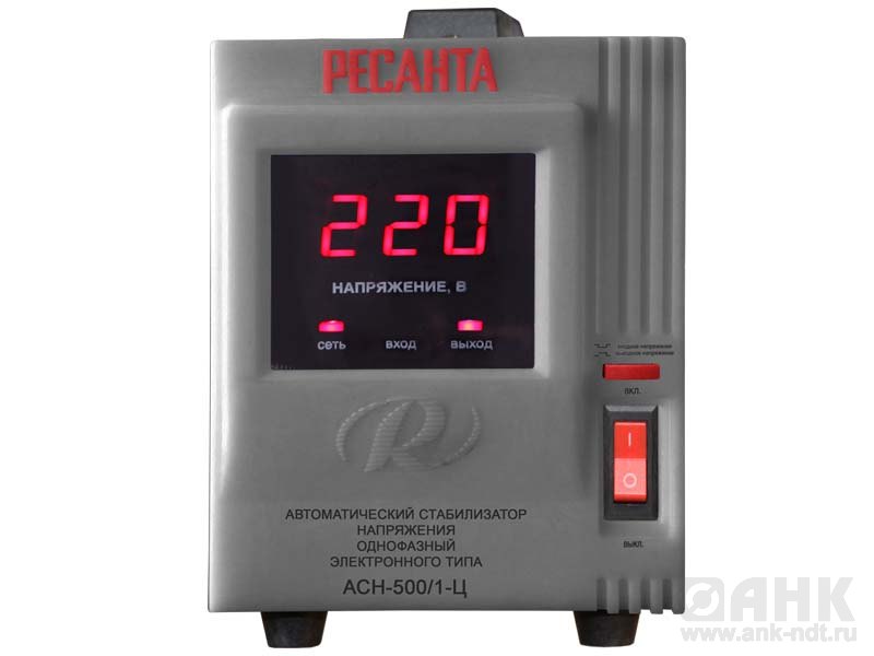 ACH-1000/1-Ц ОДНОФАЗНЫЙ СТАБИЛИЗАТОР ЭЛЕКТРОННОГО ТИПА С ЦИФРОВЫМ ДИСПЛЕЕМ