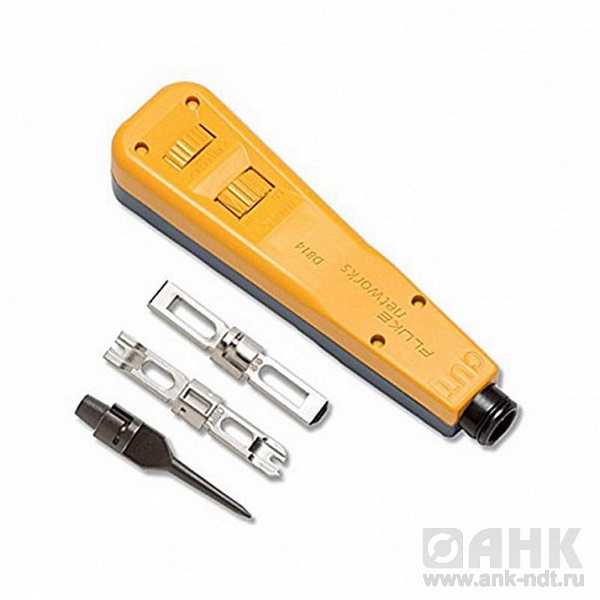 Fluke Networks 10055501, инструмент для набивки кросса D814 с лезвием 110 EverSharp, 66 EverSharp и шилом