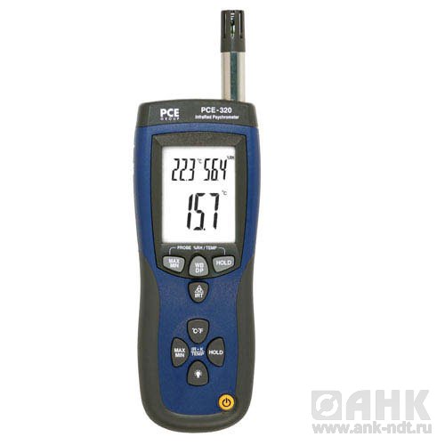 Комбинированный PCE 320 пирометр с контактным датчиком температуры и встроенном пирометром