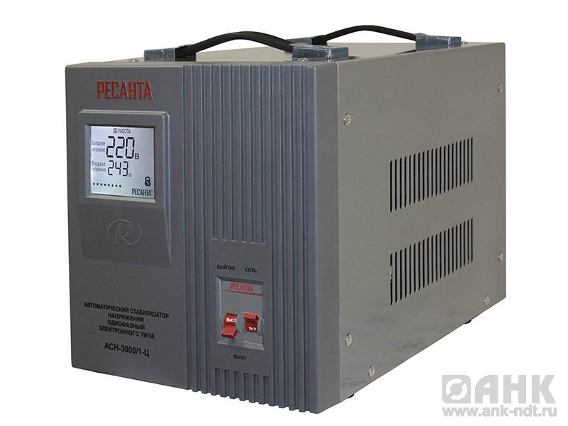 АСН-5000/1-Ц ОДНОФАЗНЫЙ СТАБИЛИЗАТОР ЭЛЕКТРОННОГО ТИПА С ЦИФРОВЫМ ДИСПЛЕЕМ